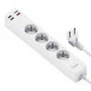 Удлинитель Wiwu Power Strip USB-C*1+USB-A*3 PD 20W (U01)
