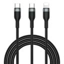 Кабель Wiwu Concise USB-C to USB-C+USB+C Cable Wi-C029