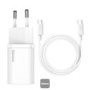 Зарядное устройство Baseus Super Si Quick Charger 1C 25W EU Sets + Type-C to Type-C Cable (CCCJG25CE)