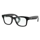 Солнцезащитные очки Ray-Ban Meta Wayfarer RW4006, Shiny Black / G-15 Green