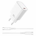 Зарядное устройство Wiwu 20W Essen GaN Fast Charger + Cable Combo USB-C to USB-C Wi-G007