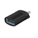Адаптер переходник прямоугольный OTG (On-the-Go) c USB на Type C