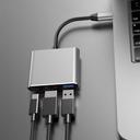 Универсальный адаптер c Type-C на USB/HDMI/Type-C